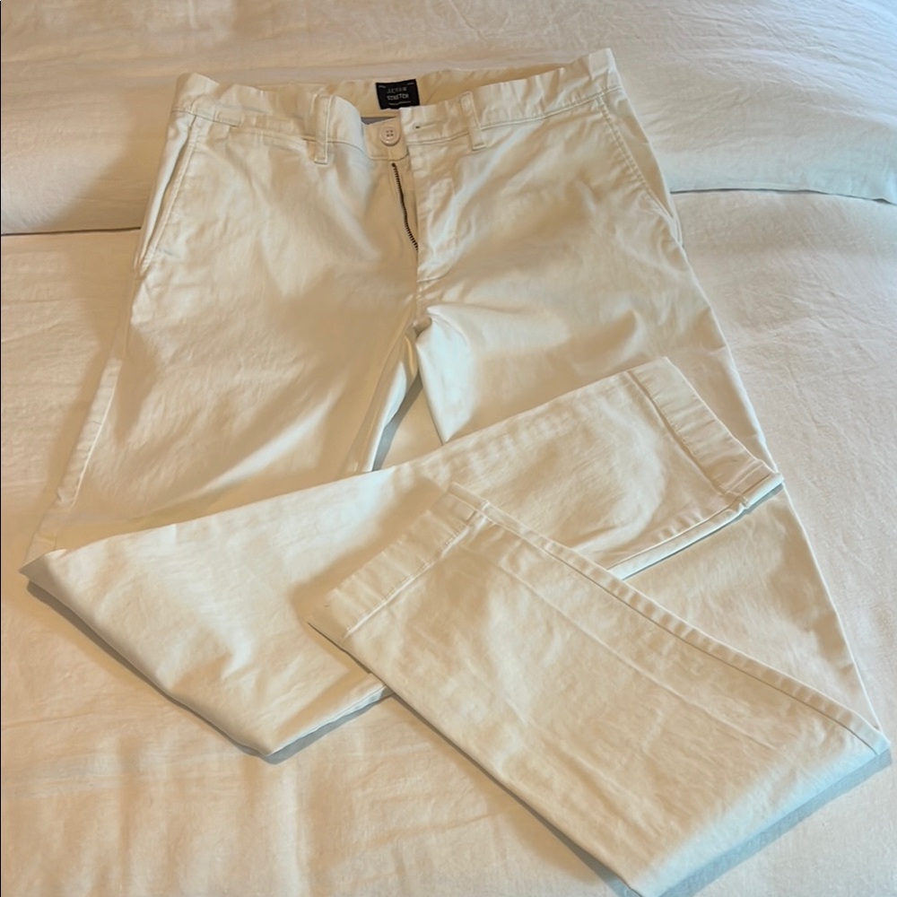 J. Crew White Chino Pants